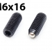 Упор пружинный шариковый с резьбой М6x16 фото 2