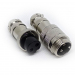 Разъем mini XLR GX16-2 16 мм соединительный на 2 контакта фото 1