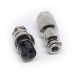 Разъем mini XLR GX16-3 16 мм соединительный на 3 контакта фото 2