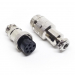 Разъем mini XLR GX16-6 16 мм соединительный на 6 контактов фото 2