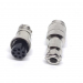 Разъем mini XLR GX16-8 16 мм соединительный на 8 контактов фото 2