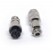 Разъем mini XLR GX16-9 16 мм соединительный на 9 контактов фото 2