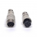 Разъем mini XLR GX16-9 16 мм соединительный на 9 контактов фото 1
