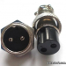 Разъем mini XLR GX16-2 16 мм на 2 контакта фото 1