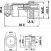 Разъем mini XLR GX16-4 16 мм на 4 контакта фото 2 Разъем mini XLR GX16-4 16 мм на 4 контакта фото 2