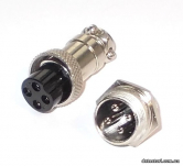 Разъем mini XLR 4pin пара, Оптом 10шт.