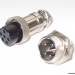 Разъем mini XLR GX16-6 16 мм на 6 контактов фото 1