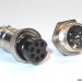Разъем mini XLR GX16-7 16 мм на 7 контактов фото 1