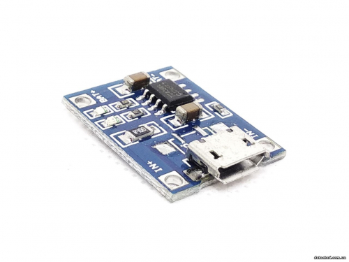 Плата заряджання li-ion акумуляторів 18650 (TP4056) micro USB фото 1