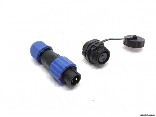 Разъем SP-13-2P герметичный на 2 контакта IP-68 фото 1