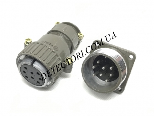 Контактний силовий роз'єм P32K2Q-8PIN на 8 контактів фото 1