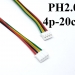 Роз'єм мама JST PH2.0 4PIN на 4 контакти з дротом 20 см фото 4 Роз'єм мама JST PH2.0 4PIN на 4 контакти з дротом 20 см фото 4