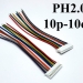 Роз'єм мама JST PH2.0 10PIN на 10 контактів з дротом 10 см фото 5 Роз'єм мама JST PH2.0 10PIN на 10 контактів з дротом 10 см фото 5