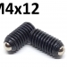 Гвинтовий плунжер кульковий M4x12  з різьбленням фото 5