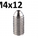 Винтовой плунжер шариковый M4x12 из нержавеющей стали фото 3