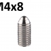 Винтовой плунжер шариковый M4x8 из нержавеющей стали фото 3