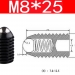 Гвинтовий плунжер кульковий M8x25 з різьбленням фото 5