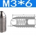 Винтовой плунжер шариковый M3x6 из нержавеющей стали фото 2