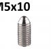 Винтовой плунжер шариковый M5x10 из нержавеющей стали фото 3