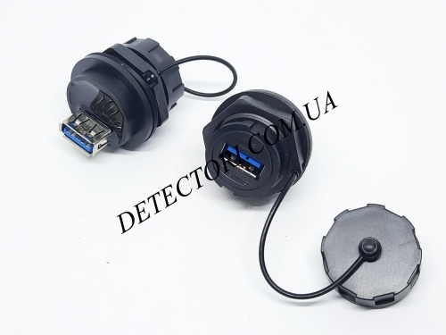 Герметичный USB3.0 разъем YU-USB3-JSX-01 гнездо+штекер фото 1