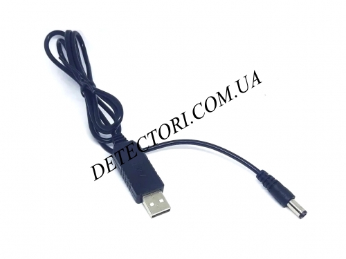 Кабель живлення USB-DC5.5x2.1 мм з перетворювачем 5В-12В для роутера фото 1 Кабель живлення USB-DC5.5x2.1 мм з перетворювачем 5В-12В для роутера фото 1