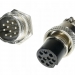 Разъем mini XLR GX16-10 16 мм на 10 контактов фото 1