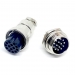 Разъем GX20-14 M20 20 мм на 14 контактов фото 1