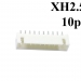 Роз'єм тато XH2.54 10P на плату 10 контактів фото 2 Роз'єм тато XH2.54 10P на плату 10 контактів фото 2