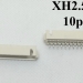 Роз'єм тато XH2.54 10P SMD на 10 контактів для горизонтального монтажу фото 2