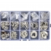 Набор стопорных колец типа E 205 шт М1.5-М12 фото 1