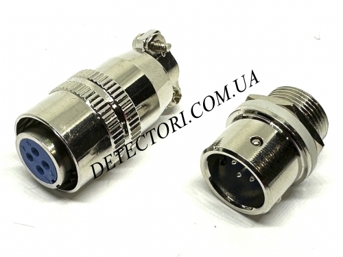Роз'єм XS-12 12 мм на 4 контакти фото 1