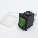 Переключатель (выключатель) KCD1-104W 4P 15x21 мм зеленый с медными контактами и колпачком на 2 позиции On-Off  фото 5