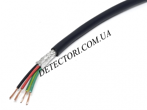 Екранований кабель RVVP 4 x 20AWG мідний сигнальний ПВХ 4 жили фото 1