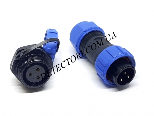 Разъем EKYK SP-17-3P герметичный на 3 контакта IP-68 фото 1