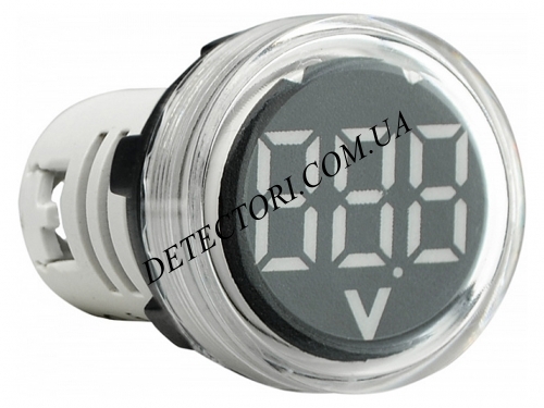 Цифровой вольтметр ED16-22VD 50-500В AC белый светодиодный фото 1