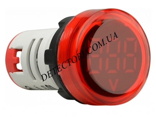 Цифровой вольтметр ED16-22VD 50-500В AC красный светодиодный фото 1