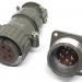 Контактный силовой разъем P28K11Q-6PIN на 6 контактов фото 1