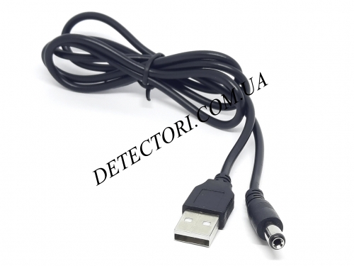 Кабель питания USB-DC5.5x2.1 мм 1м фото 1