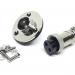 Разъем mini XLR GX16-2 16 мм на 2 контакта с фланцем фото 1