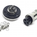 Разъем mini XLR GX16-3 16 мм на 3 контакта с фланцем фото 3
