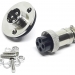 Разъем mini XLR GX16-4 16 мм на 4 контакта с фланцем фото 1