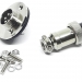 Разъем mini XLR GX16-5 16 мм на 5 контактов с фланцем фото 2