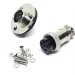 Разъем mini XLR GX16-6 16 мм на 6 контактов с фланцем фото 1