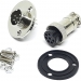 Разъем mini XLR GX16-7 16 мм на 7 контактов с фланцем фото 7