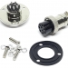 Разъем mini XLR GX16-9 16 мм на 9 контактов с фланцем фото 6