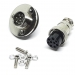 Разъем mini XLR GX16-9 16 мм на 9 контактов с фланцем фото 1