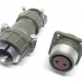 Контактний силовий роз'єм P20J2Q-2PIN на 2 контакти фото 1