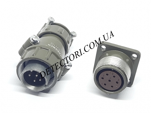 Контактный силовой разъем P20J11Q-7PIN на 7 контактов фото 1