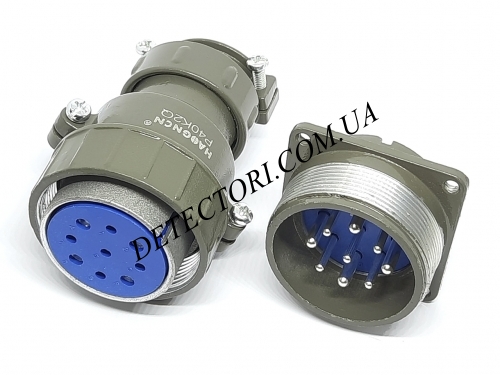 Контактный силовой разъем P40K2Q-9PIN на 9 контактов фото 1 Контактный силовой разъем P40K2Q-9PIN на 9 контактов фото 1