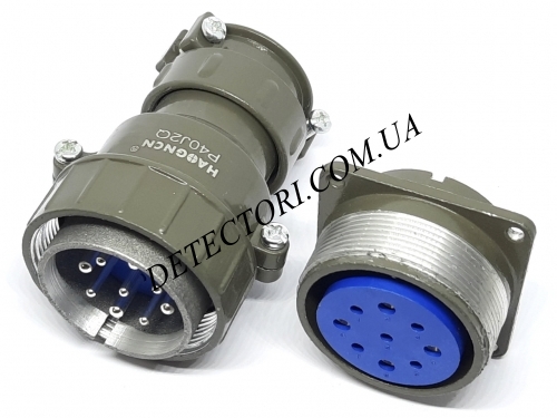 Контактный силовой разъем P40J2Q-9PIN на 9 контактов фото 1 Контактный силовой разъем P40J2Q-9PIN на 9 контактов фото 1